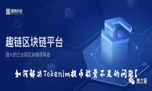 如何解决Tokenim提币能量不足的问题？
